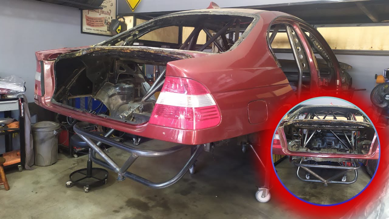 BMW e46 Drift Car || Rear Bash Bar || Dark Garage #06