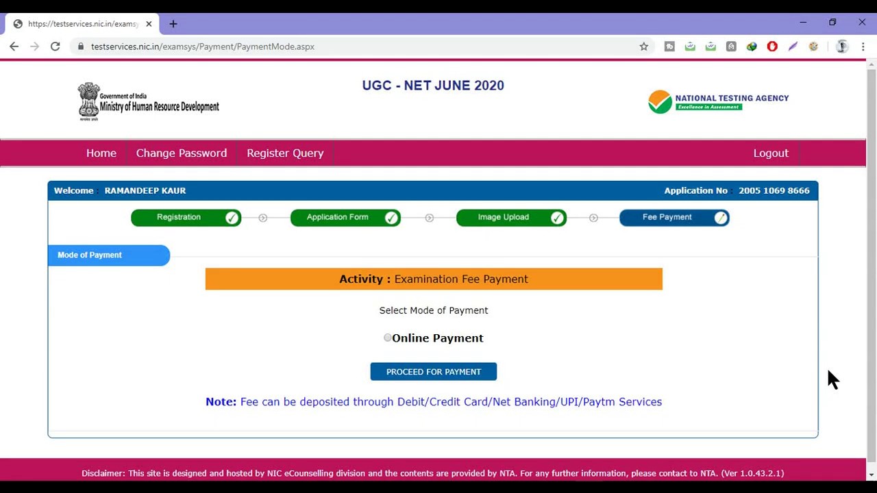 Ugc Net Fee Pay With Paytm Number Or Upi || Pay Ugc Net Fee With Paytm