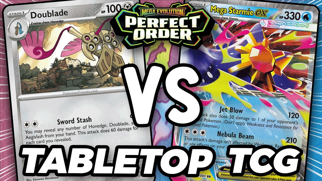 Can Doublade Defeat Mega Starmie ex in this Pokemon TCG Tabletop Match!?!