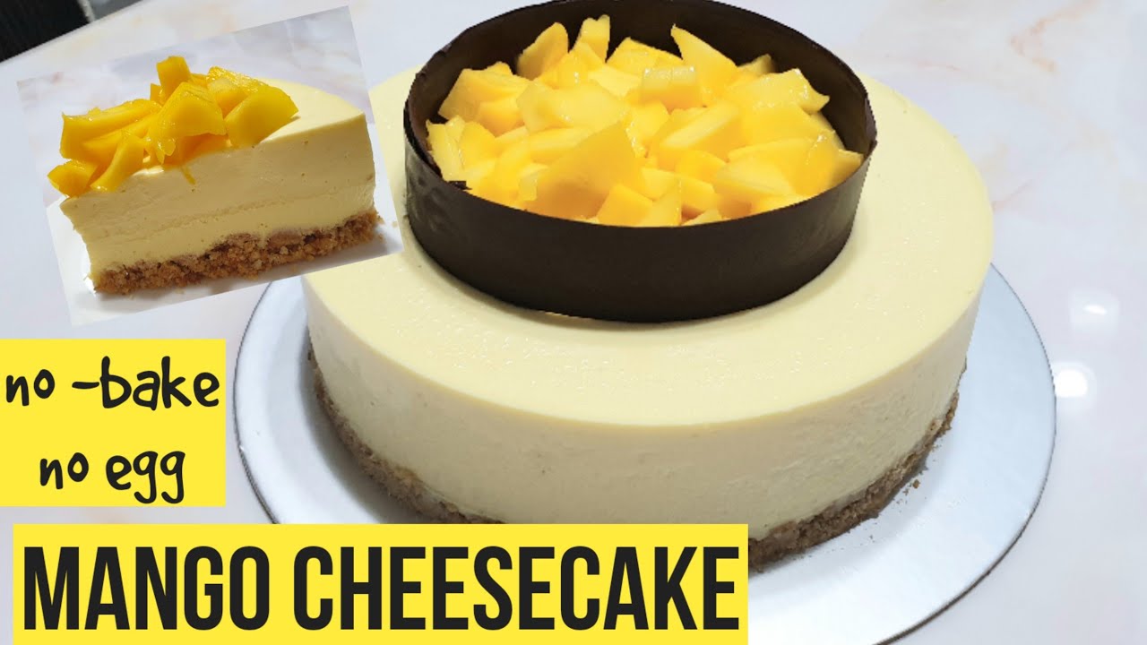 How to make No- bake Mango Cheesecake/ no egg- Janeth's Homebakes