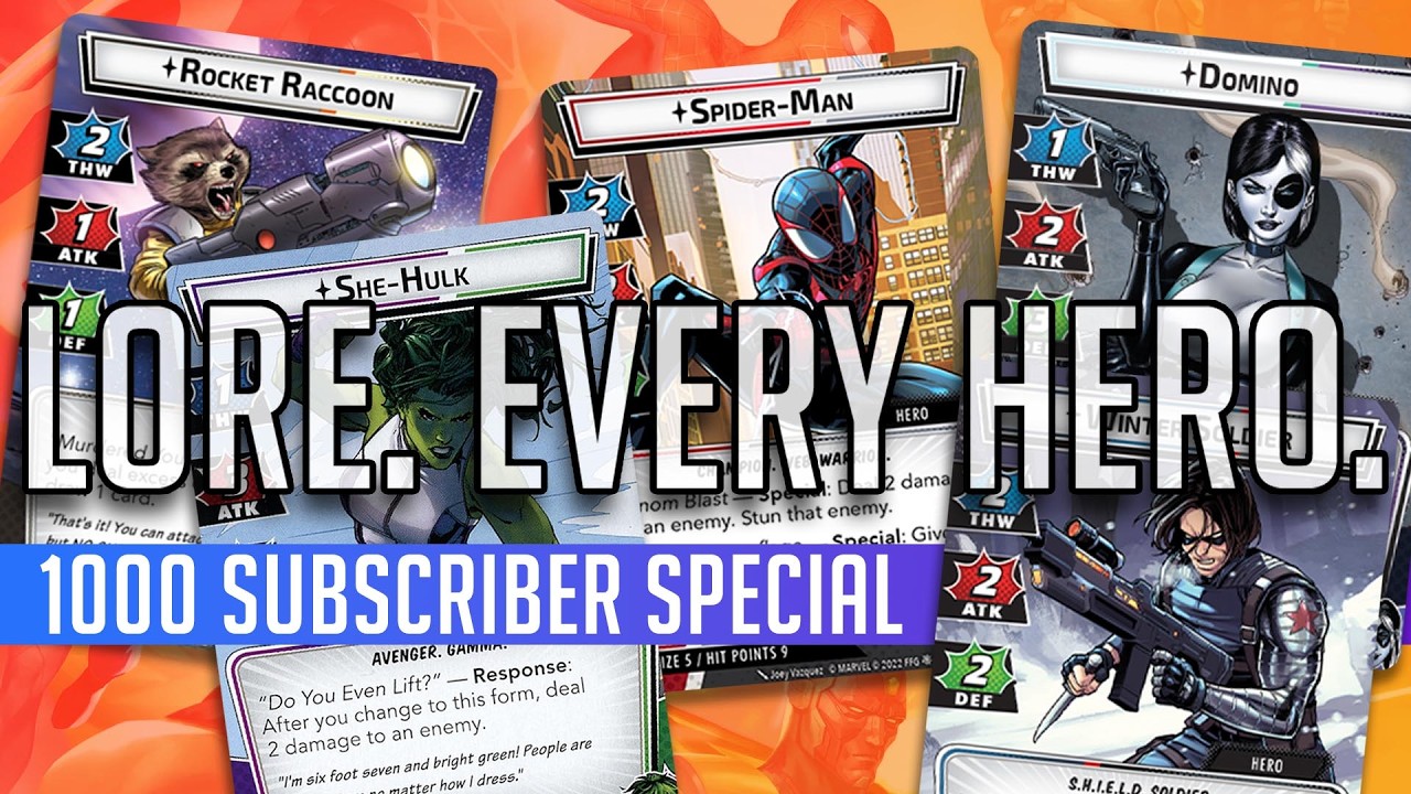 Lore for EVERY Marvel Champions Hero!