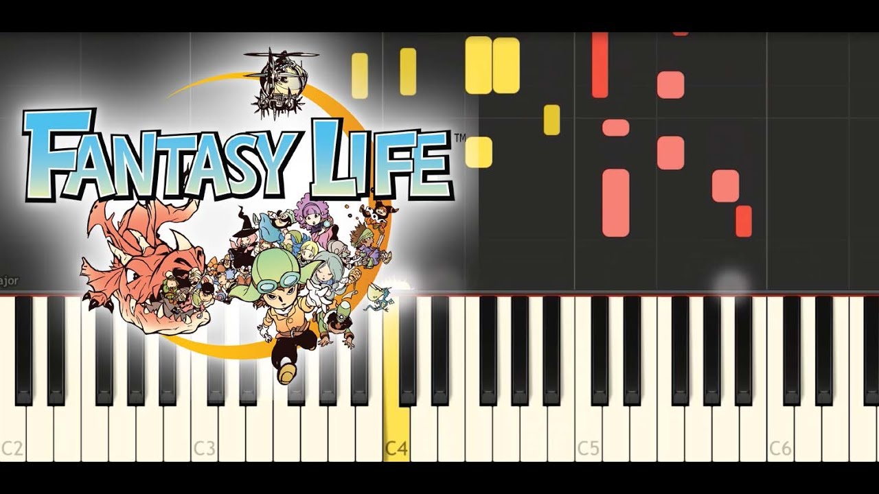 Fantasy Life - Theme of Hope (Synthesia Piano Tutorial)