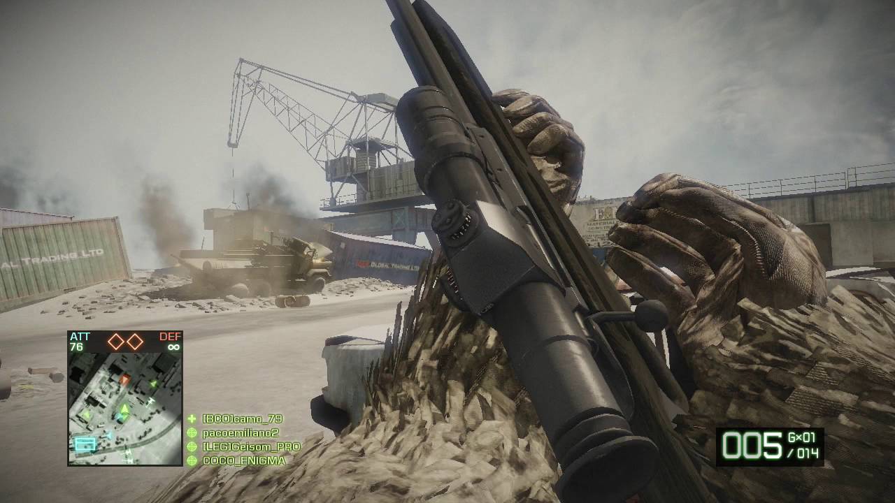【BFBC2】バトルフィールドバッドカンパニー2  凸砂RUSHプレイ動画