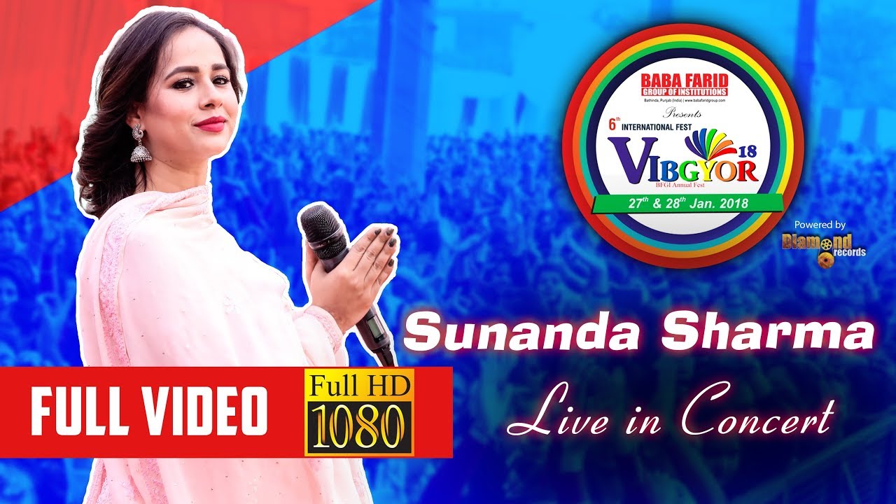 Sunanda Sharma | Vibgyor 2k18 | Live Performance