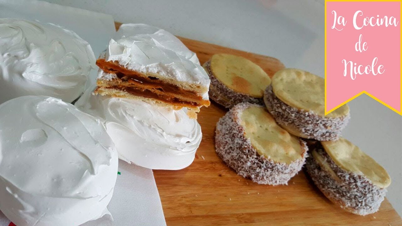 CHILENITOS + MERENGUE SUIZO!!  / ALFAJORES CHILENOS + MERENGUE SUIZO E36