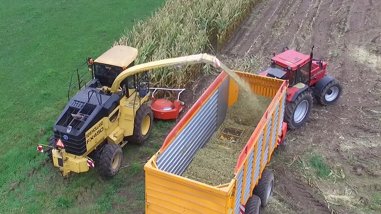 Mais Silage | New Holland FX450 + Case International 1455XL + 956XL | Sundermeijer | 2017