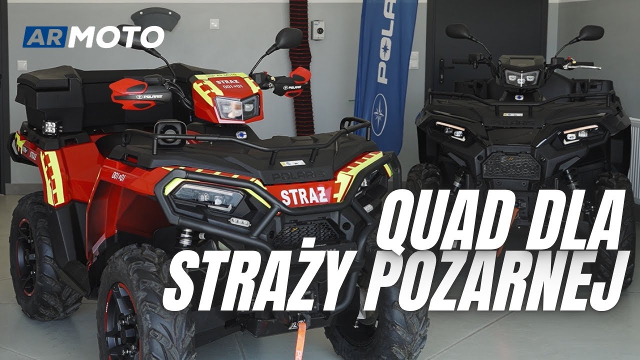 Quad dla straży pożarnej - pełna prezentacja pojazdu POLARIS dla OSP i PSP!
