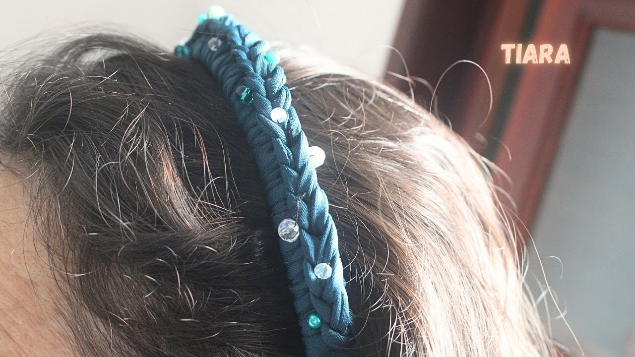 Artesanato passo a passo: Tiara de crochê e cristais 🤗(simples fácil e lucrativo)