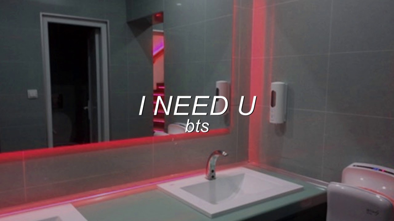 bts - i need u but you're in a bathroom at a party!