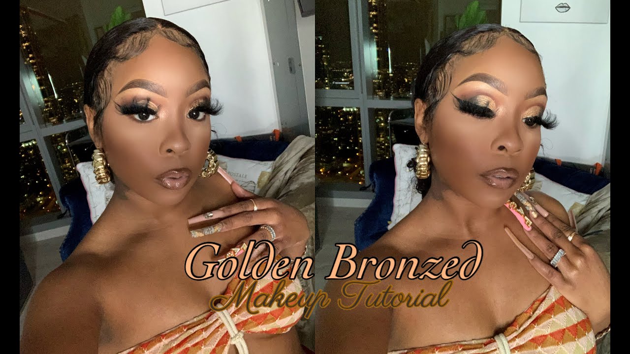 GOLDEN BRONZED MAKEUP TUTORIAL