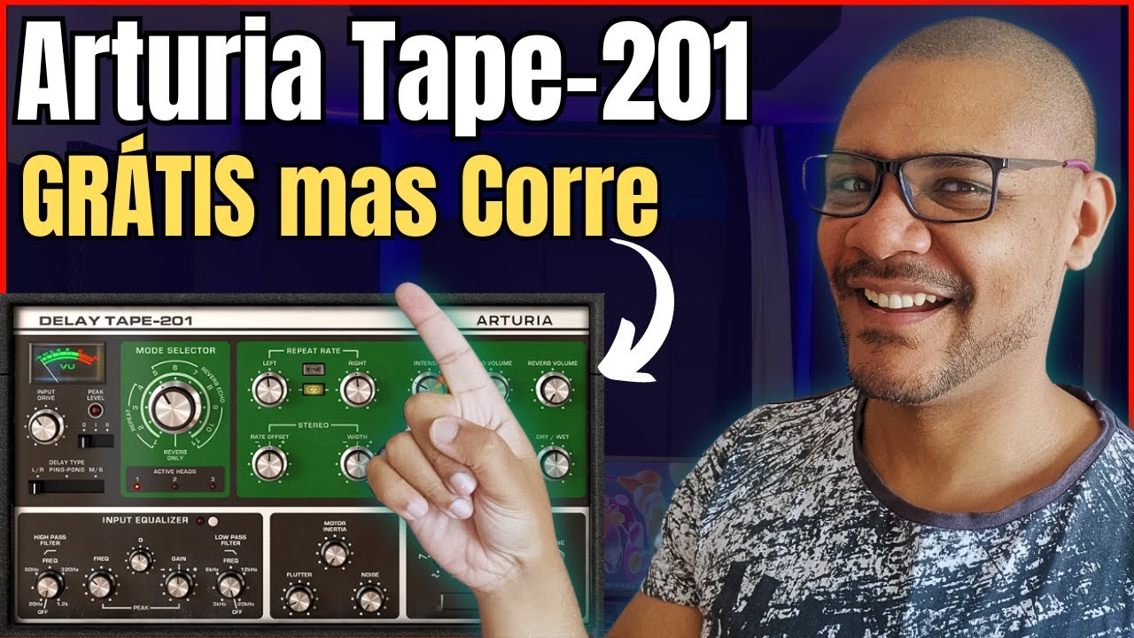 Arturia Tape-201 - Delay de fita INCR&Iacute;VEL e muito mais | GR&Aacute;TIS mas CORRE! #mixagem #masteriza&ccedil;ao
