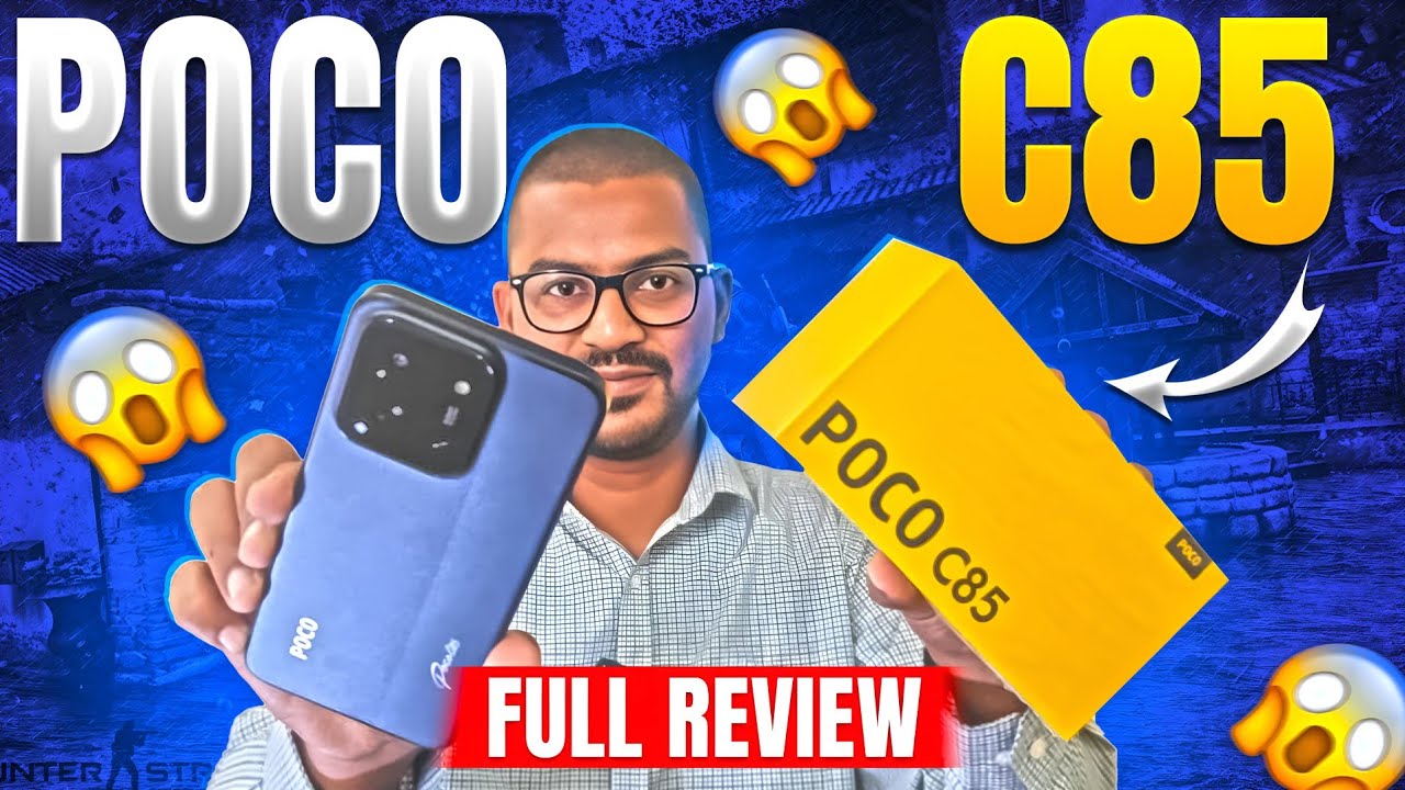 Poco C85 Review | Massive 6000mAh Battery | Mediatek G81 Ultra | 50MP Ai Dual Camera | 6.9