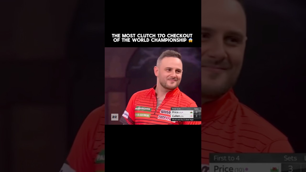 *CLUTCH* 170 Checkout from Joe Cullen 🤯🎯 | Subscribe for daily darts 