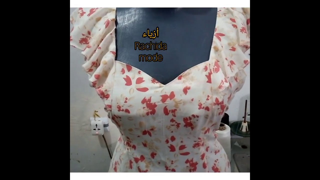 فستان رائع 😃بقصة بسيطة👍 ومميزة 😍 مع طريقة التفصيل والخياطة