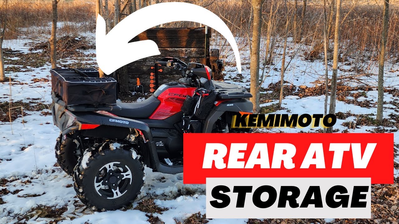 Kemimoto ATV Rear Storage Bag Installation & How To on CFmoto