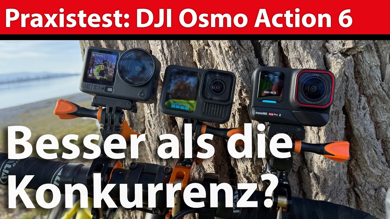 DJI Osmo Action 6 im Vergleich zu Ace Pro 2 und Hero 13
