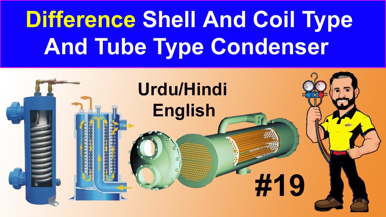 Difference Between Shell And Tube Type & Shell And Coil Type Condenser || World Hvac Technicians