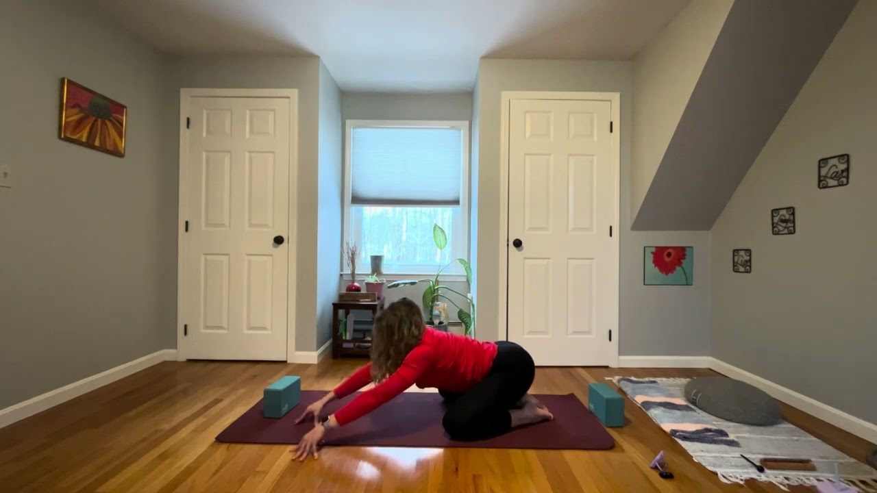 Pre or Post game 30 minute slow yoga flow for Bedford hockey team