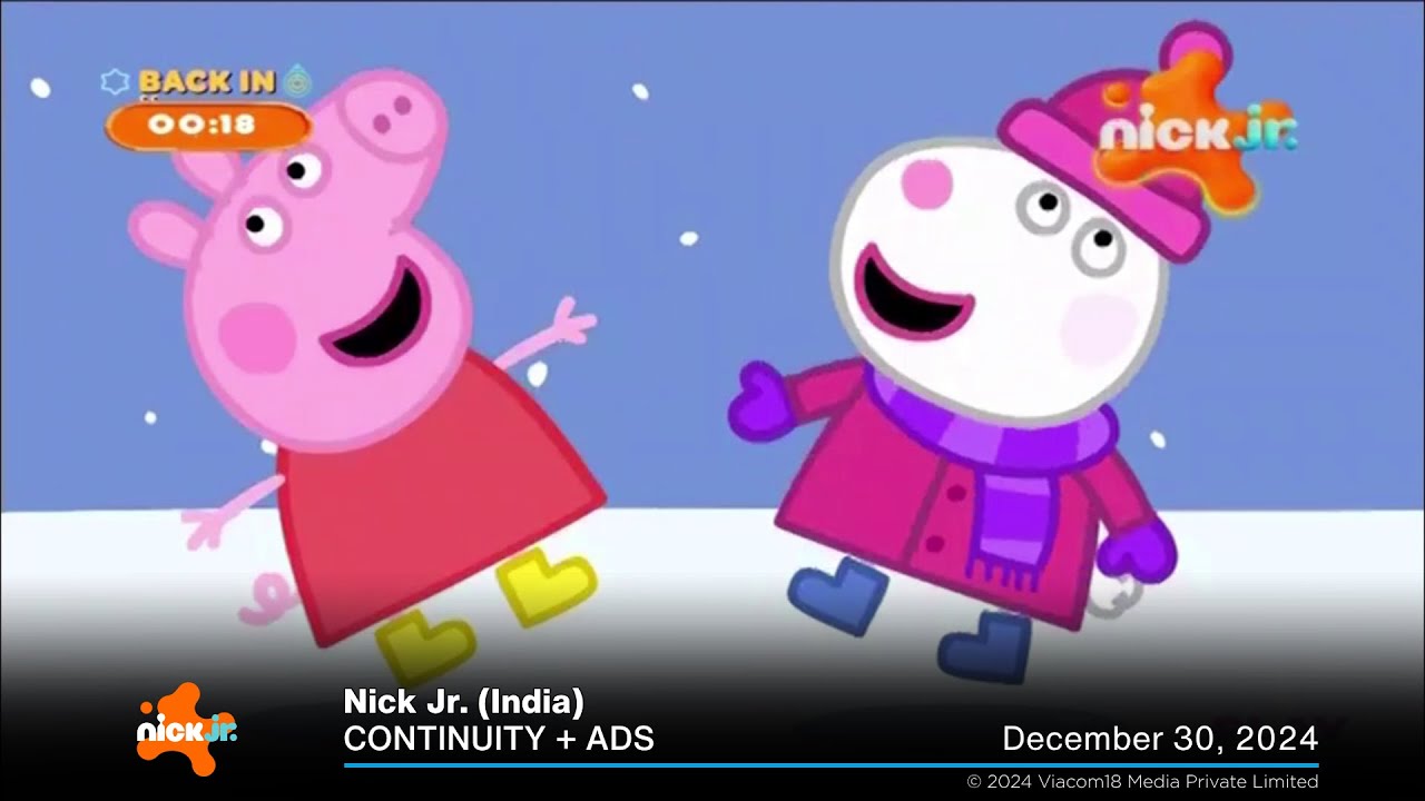 Nick Jr. (India) continuity + ads | December 30, 2024