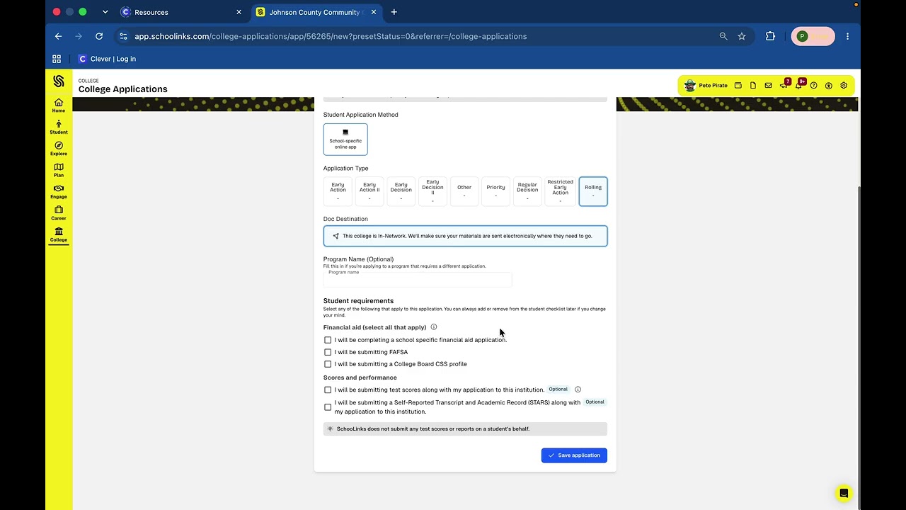 How to request transcripts & letters of recommendation on SchooLinks