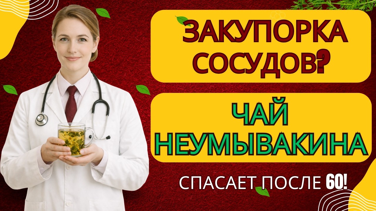 Закупорка сосудов? Чай Неумывакина спасает после 60! |Здоровье пожилых людей
