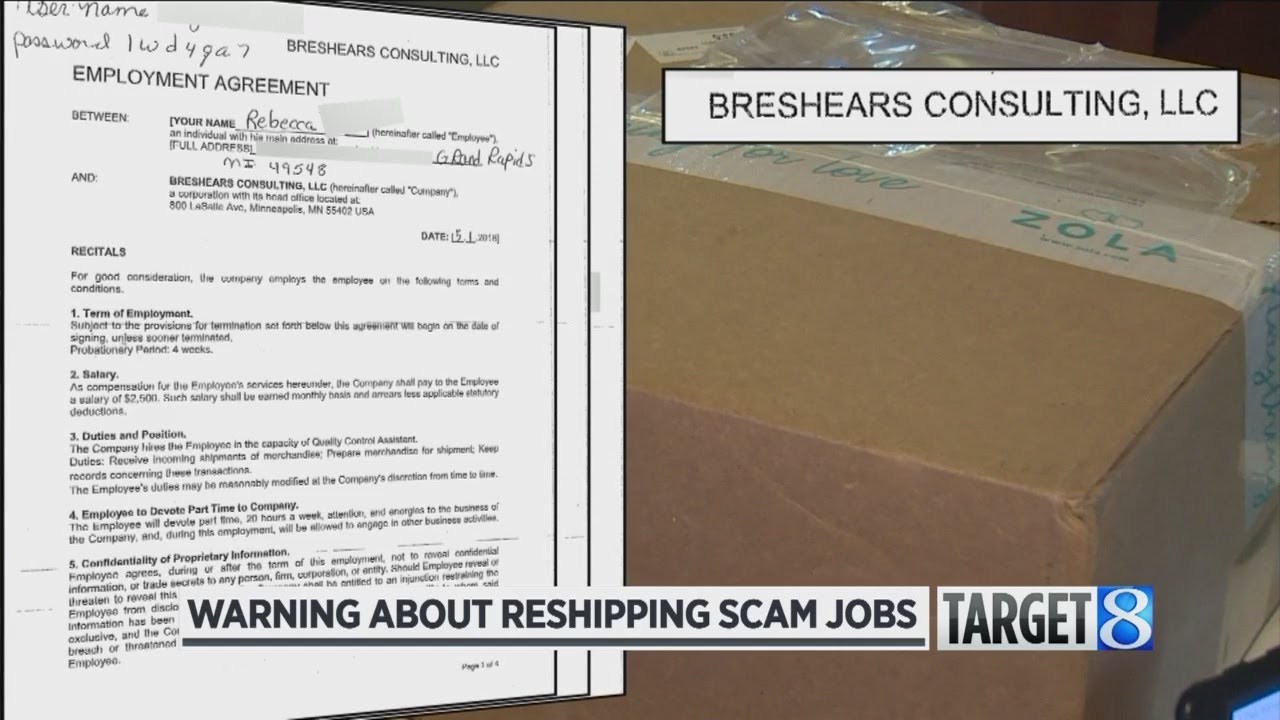 Local woman's new job part of international scam