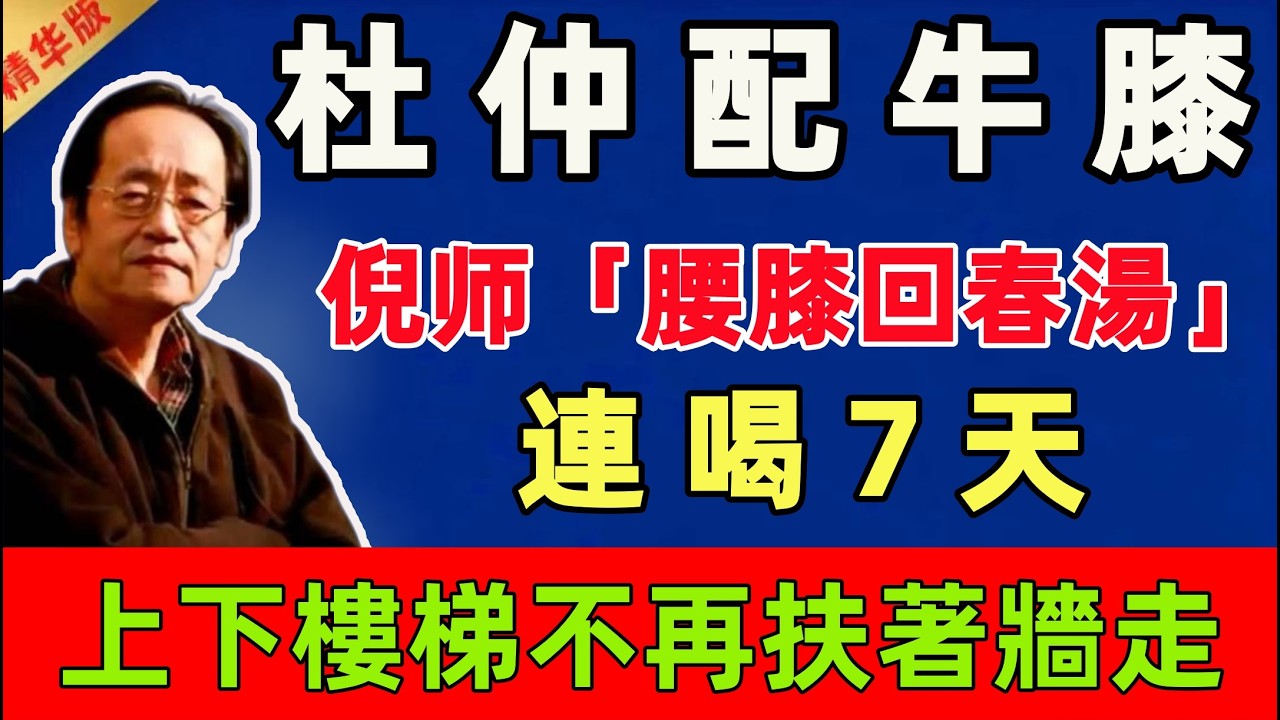 倪海廈：杜仲配牛膝，倪师私藏「腰膝回春湯」？連喝7天，上下樓梯不再扶著牆走！#倪海廈 #倪師 #中醫 #中醫調理#中醫食療 #中醫養生