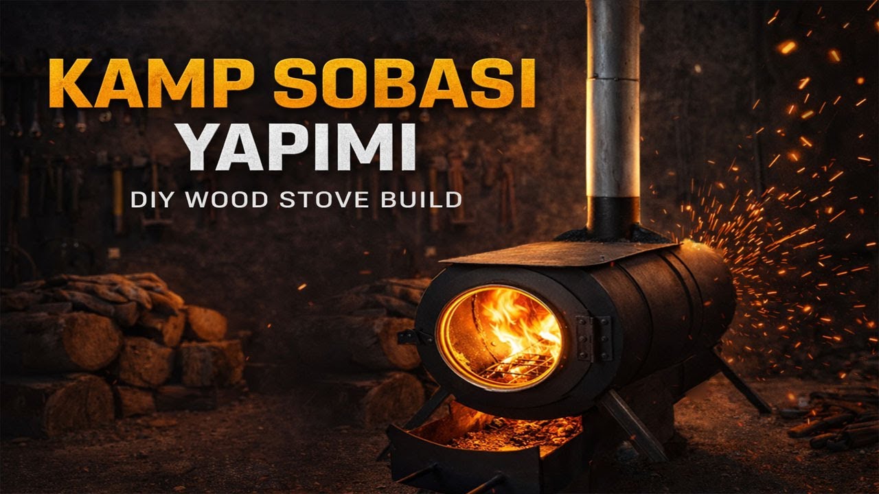 KUZİNELİ KAMP SOBASI YAPIMI !! ÇOK AMAÇLI PORTATİF KUZİNELİ ÇADIR SOBASI !!