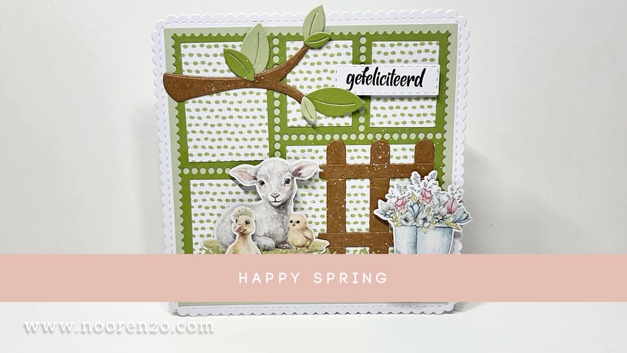 Kaarten maken met de collectie Hello Spring van Marianne Design door Jolanda