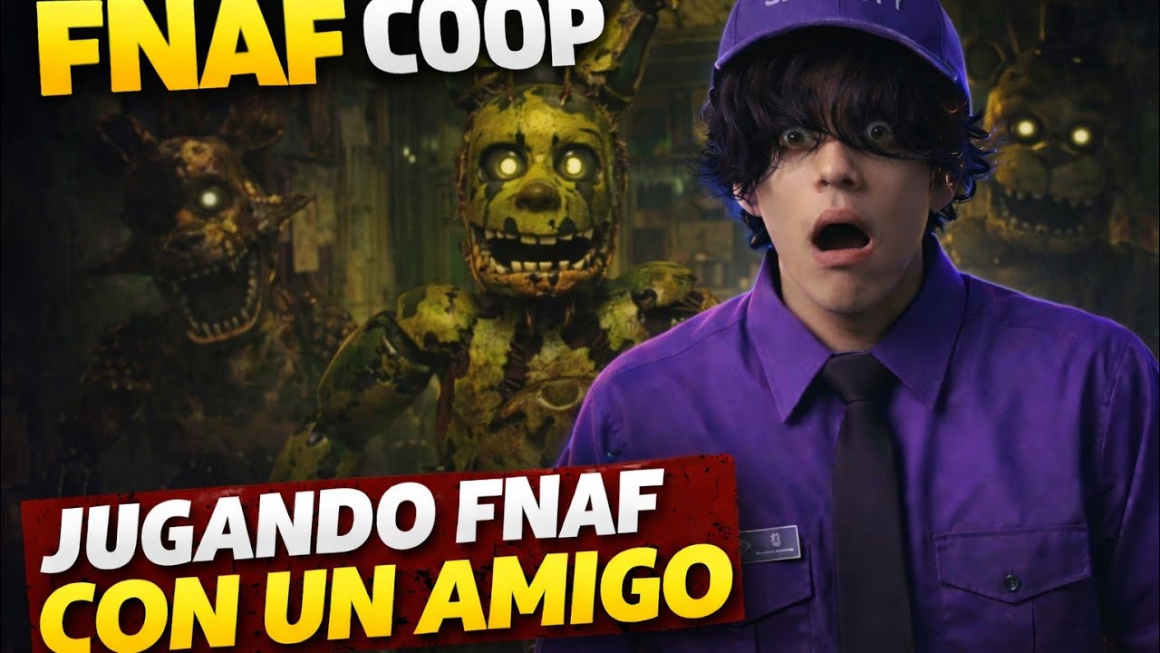 FNAF 3 COOP 🔥 10 PERSONAS VS SPRINGTRAP Y PHANTOMS | Directo con suscriptores