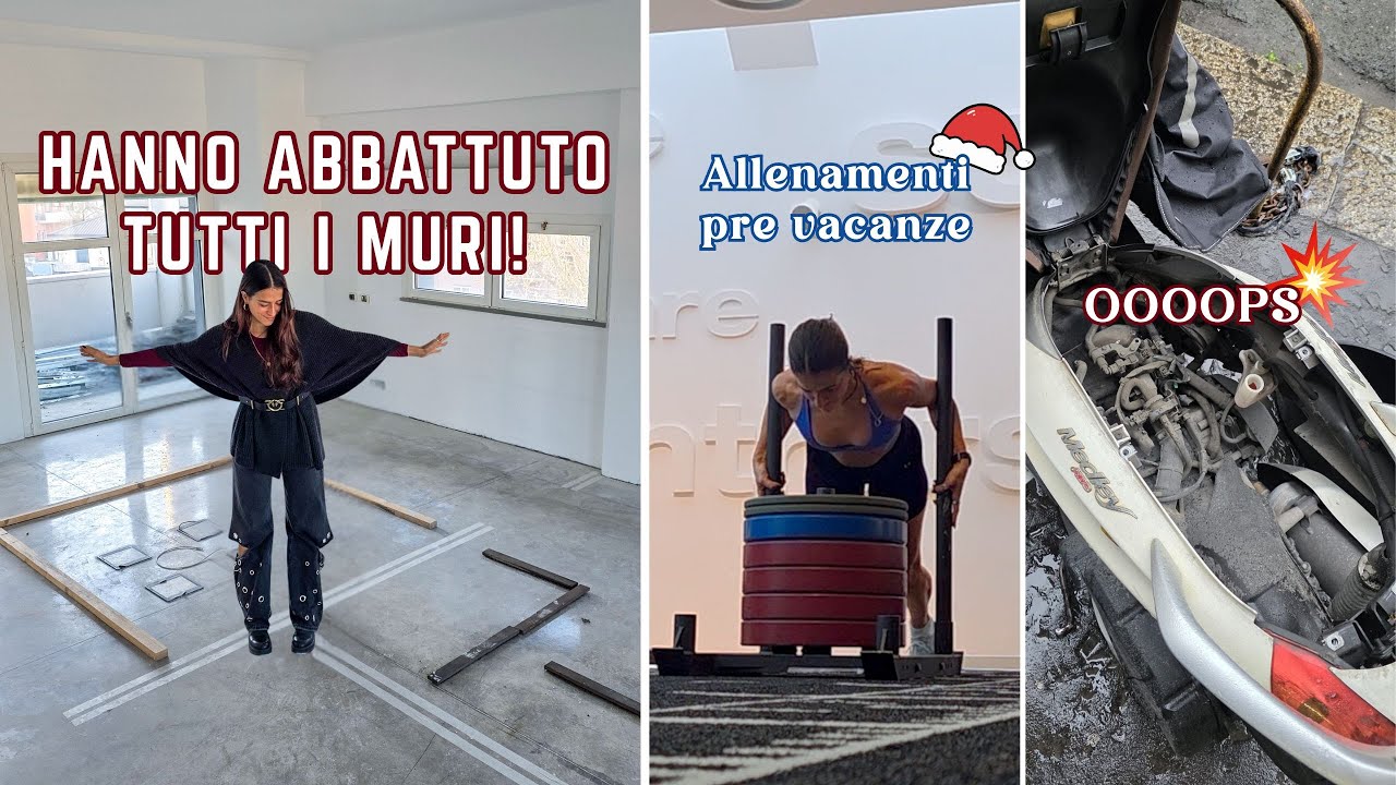 Delirio pre natale: regali | update ristrutturazione casa | workout split pre vacanze [weekly vlog]