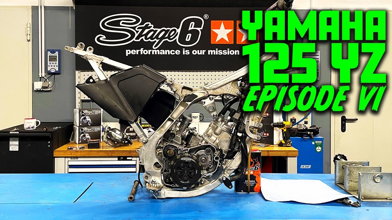 MONTAGE REPOSES PIEDS & LEVIER D'EMBRAYAGE SCAR YAMAHA 125 YZ 💚💚 : Mission MX épisode VI