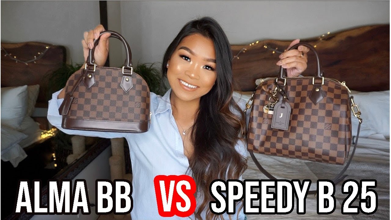 LOUIS VUITTON SPEEDY B 25 VS ALMA BB