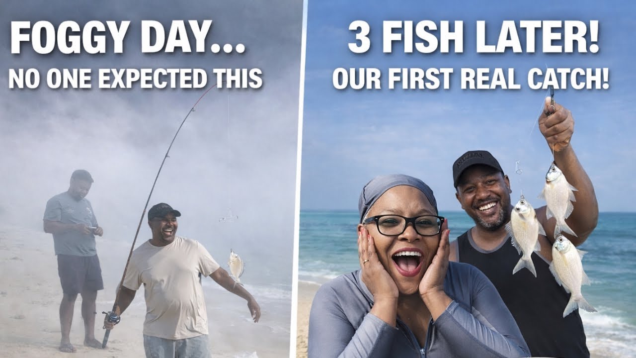 Foggy Morning… 3 Fish Later! 🎣 Our Second Fishing Adventure Success