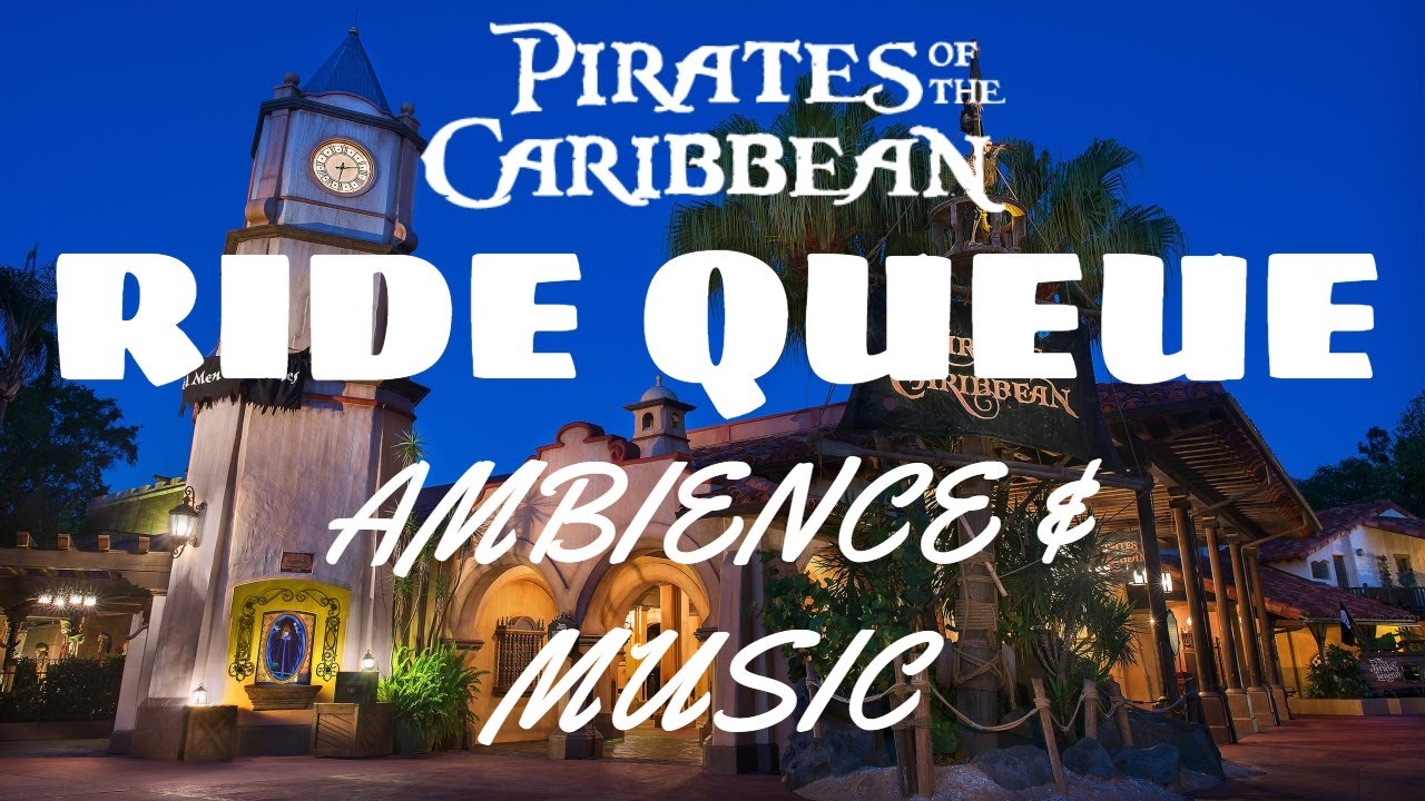 Pirates Of The Caribbean Queue Line Ambient Music and Wave Noises for Sleep, Study