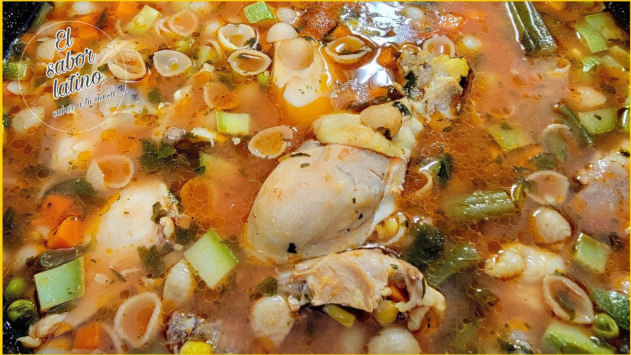 🔴 Como Hacer una Auténtica y Rica Sopa de Conchita con Pollo y Verduras 👌