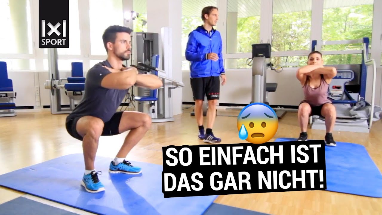 Korrekte Ausf&uuml;hrung einer Kniebeuge f&uuml;r ein wirkungsvolles R&uuml;ckentraining