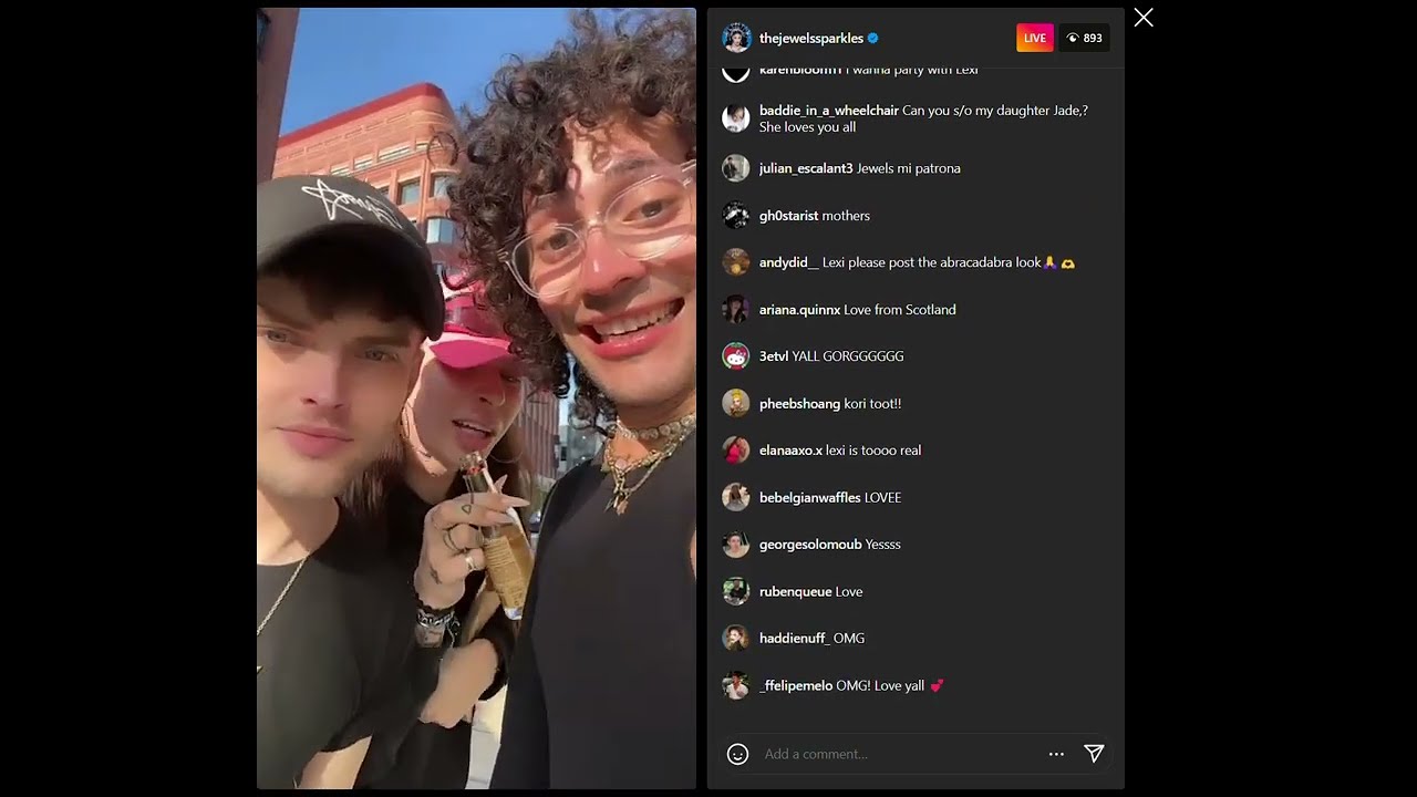 Jewels Sparkles live ft Sam Star and Lexi Love