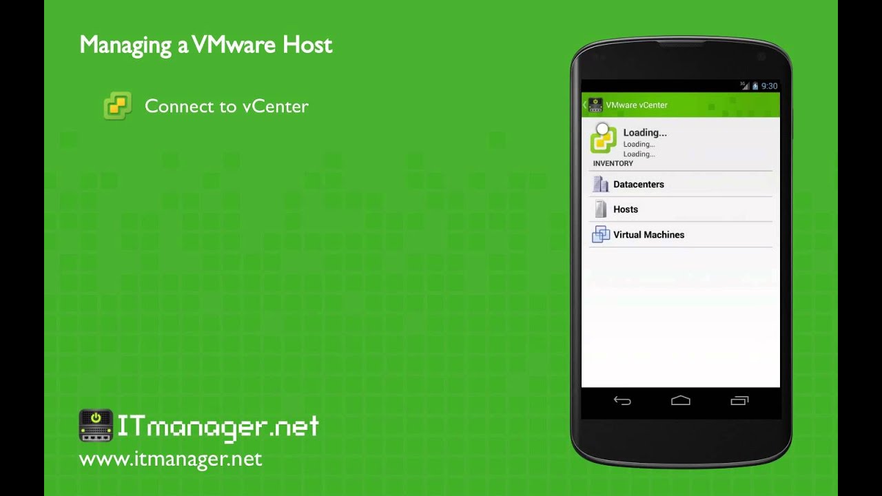 ITmanager.net - Managing a VMware HOST machine on Android