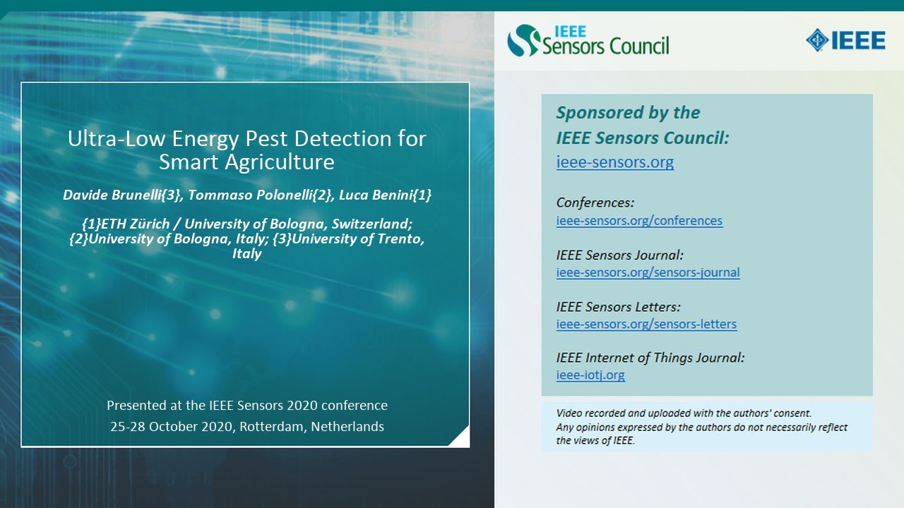 Ultra-Low Energy Pest Detection for Smart Agriculture