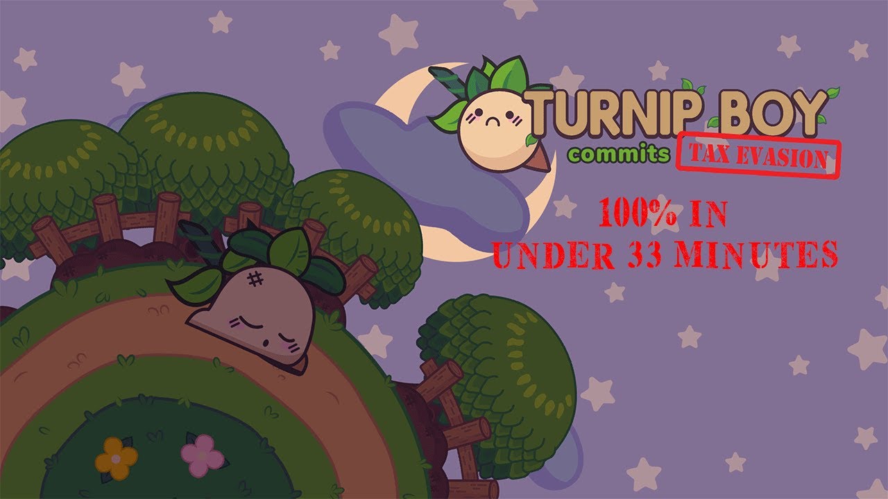 Turnip Boy Commits Tax Evasion Speedrun - 100% in under 33 Minutes