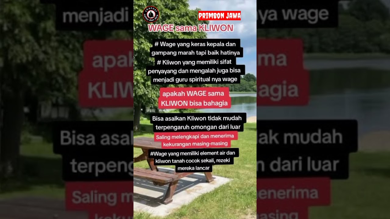 Weton pasaran Wage, kliwon watak dan rezeki ditahun 2025