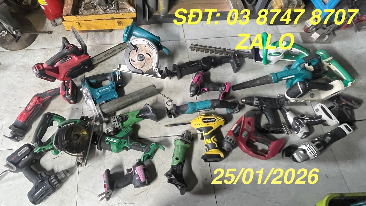 25/01/2026 CƯA XÍCH, CƯA KIẾM, BƠM MỠ, TỈA CÀNH, KHOAN VÍT, BƠM HƠI, CƯA LỌNG....LH: 03 8747 8707
