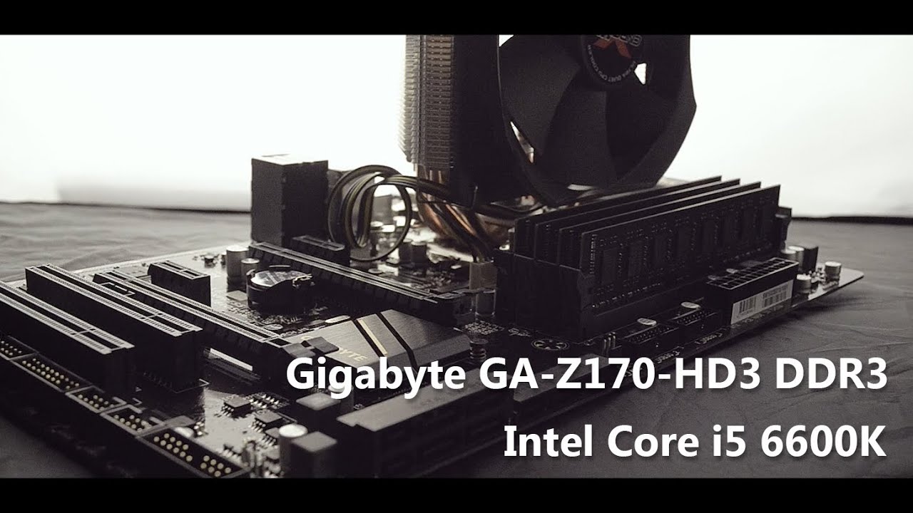 GB GA-Z170-HD3 DDR3 + i5 6600k (assembly)