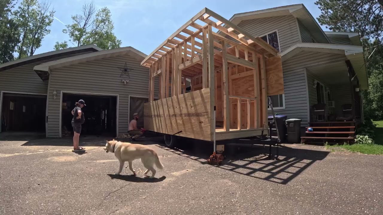 Building a she shed on a trailer