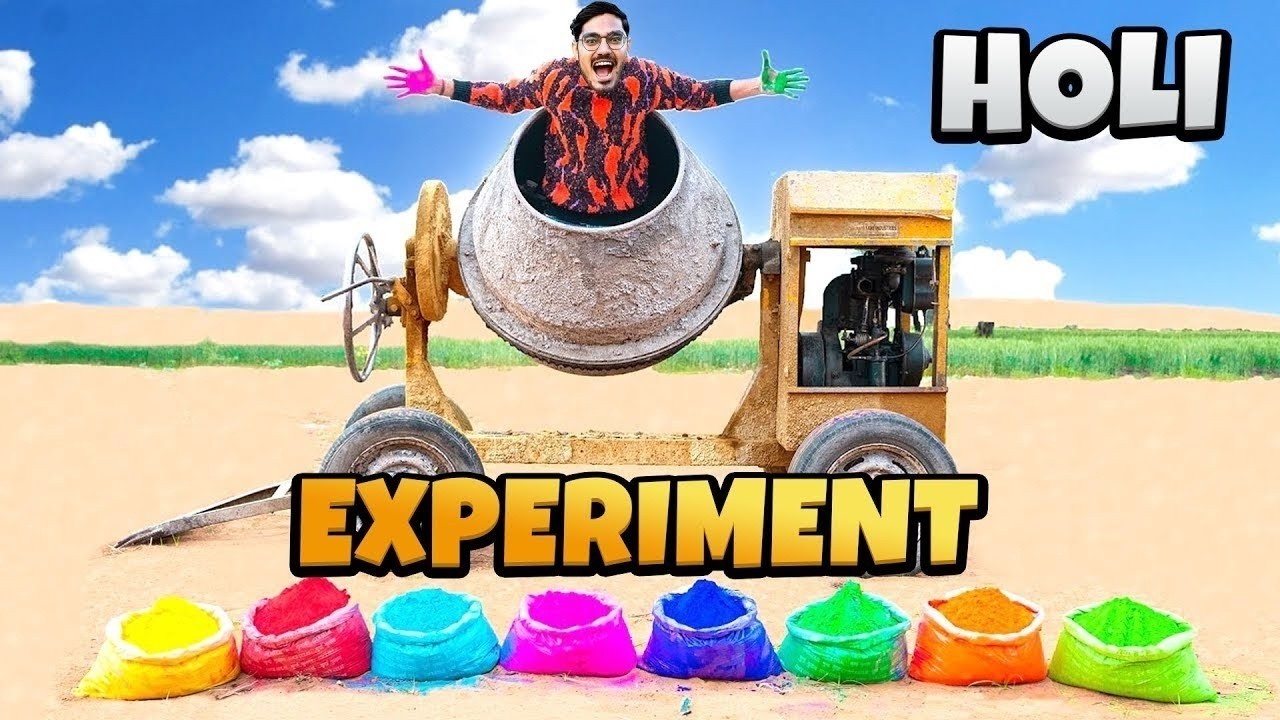सारे रंगो को मिला दे तो क्या एलियन रंग बनेगा Will It Make Alien Colour Best Holi Experiment
