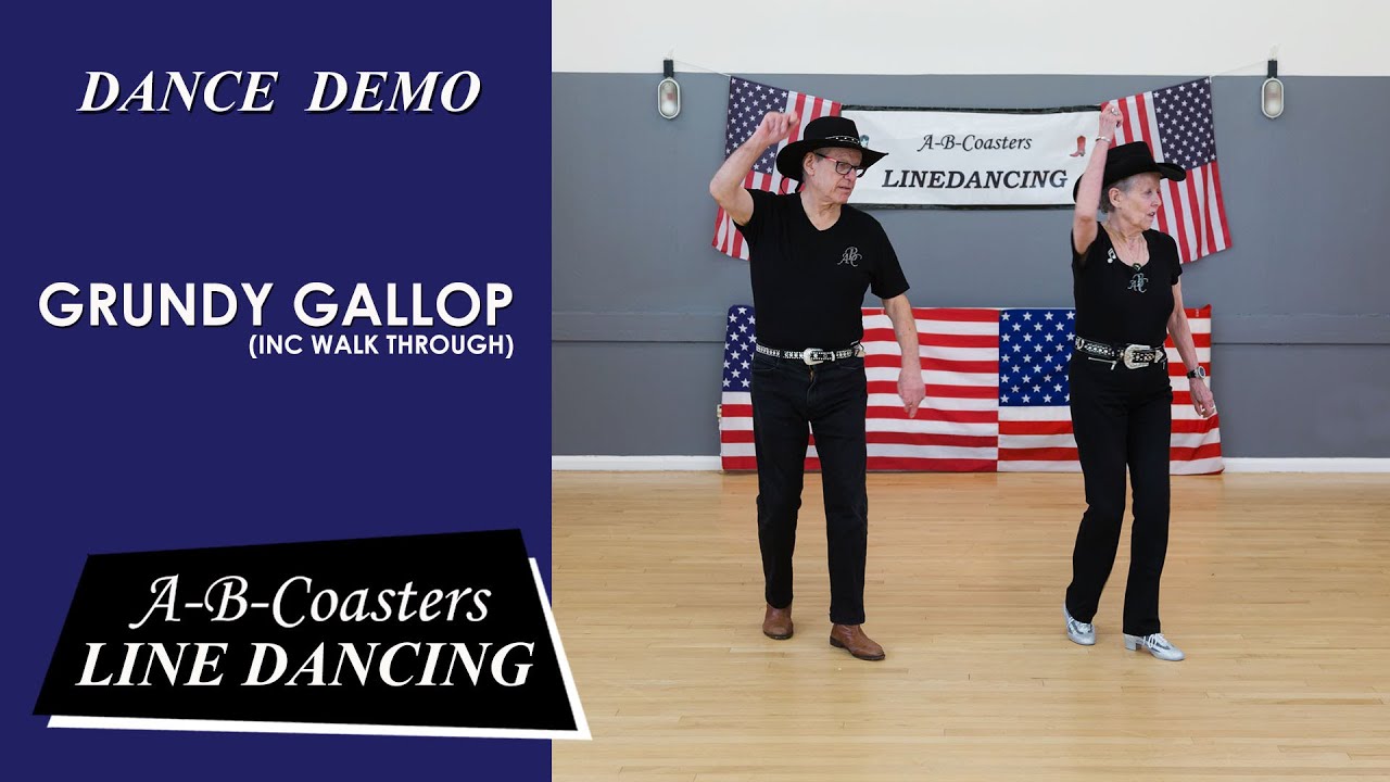 GRUNDY GALLOP - Line Dance Demo & Walk Through