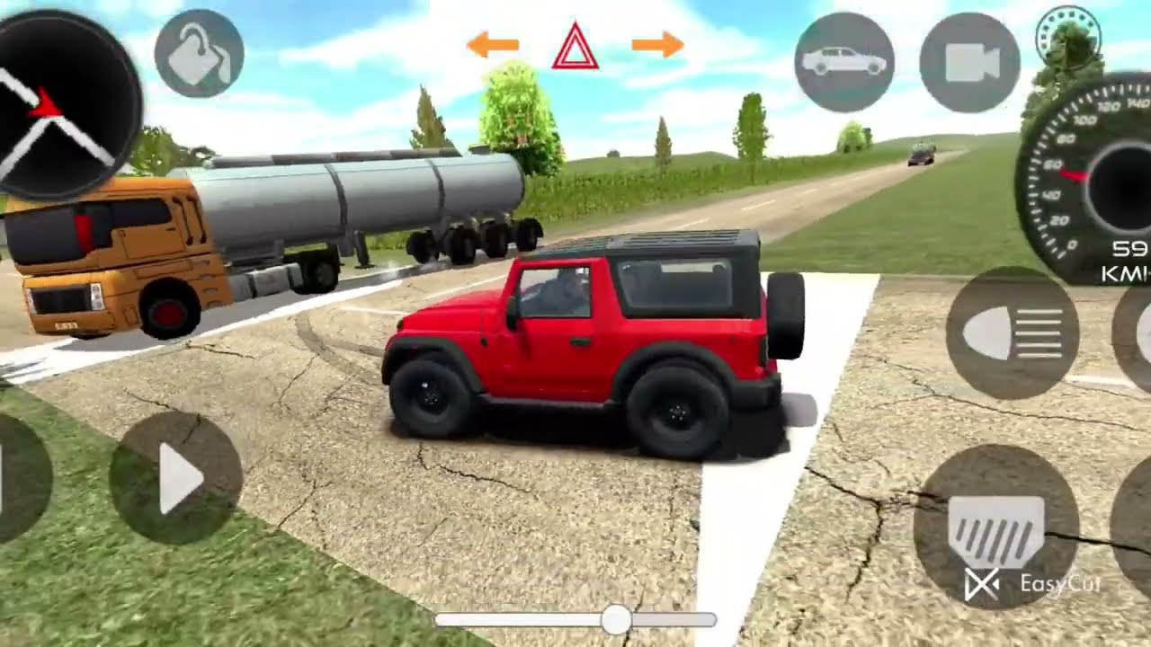 Modified Mahindra Thar😈Games:Indian Red Thar (Gadi Wala Games) Car Game Android Game - #2025