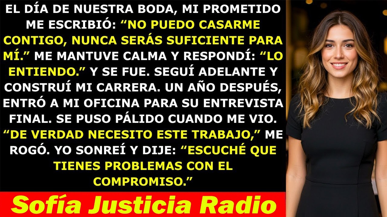 Mi Prometido Me Dejó en Nuestra Boda Diciendo Que No Era “Exitosa” — Años Después Me Rogó un Trabajo