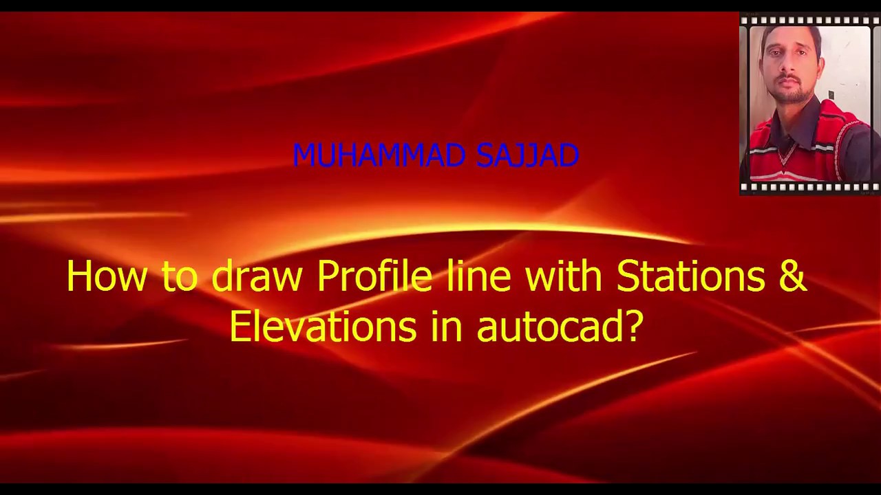 How to draw profile line with Station and Elevation in Auto CAD in urdu/in hindi